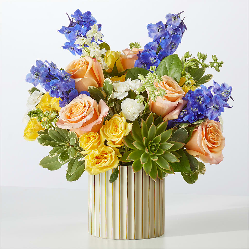 Cobalt Reverie Bouquet – MILLER'S FLOWERS, Racine WI