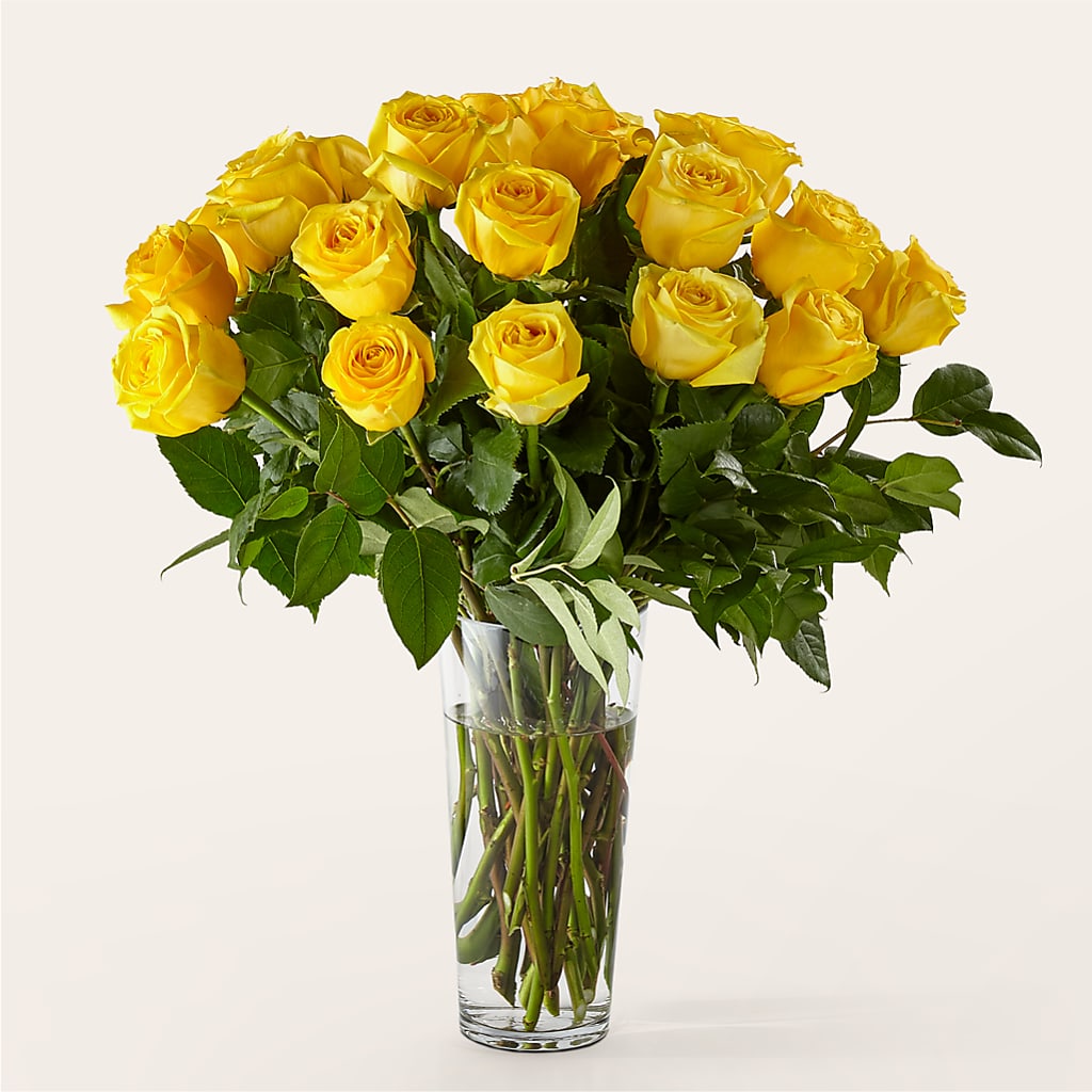 Long Stem Yellow Rose Bouquet – MILLER'S FLOWERS, Racine WI