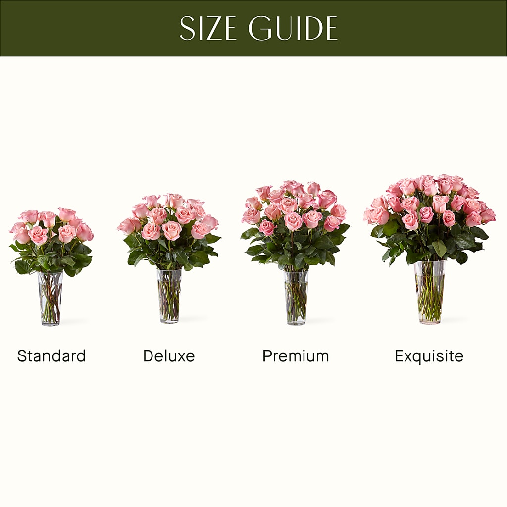 Long Stem Pink Rose Bouquet – MILLER'S FLOWERS, Racine WI