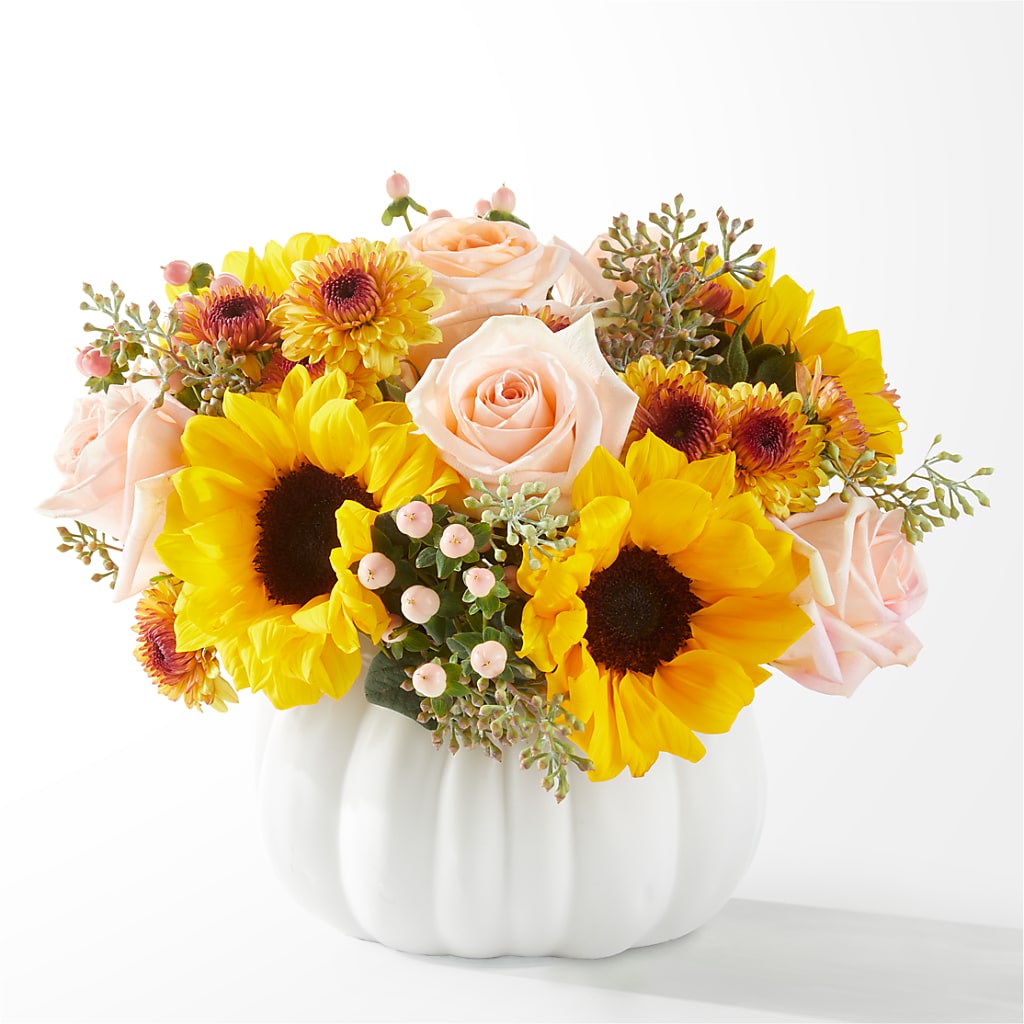 Pumpkin to Talk About Bouquet – MILLER'S FLOWERS, Racine WI