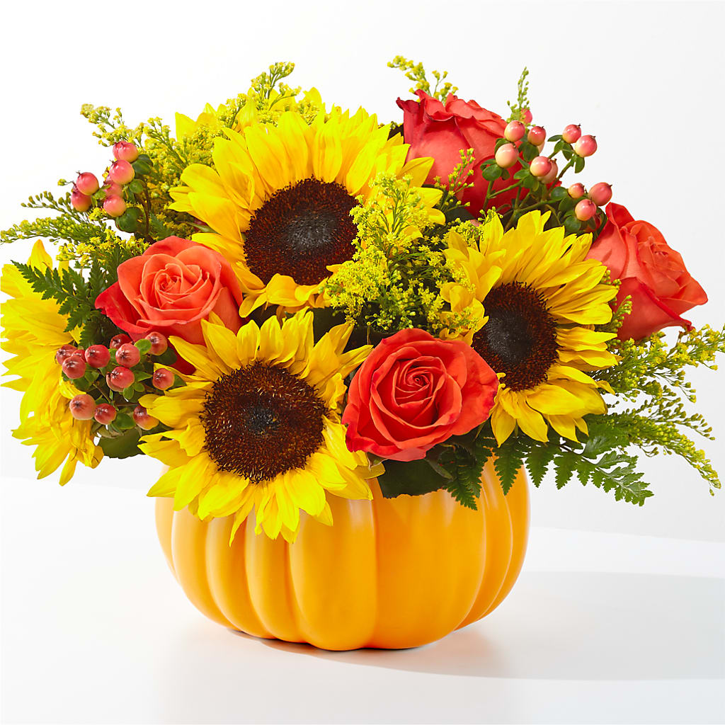 Pick of the Patch Pumpkin Bouquet – MILLER'S FLOWERS, Racine WI