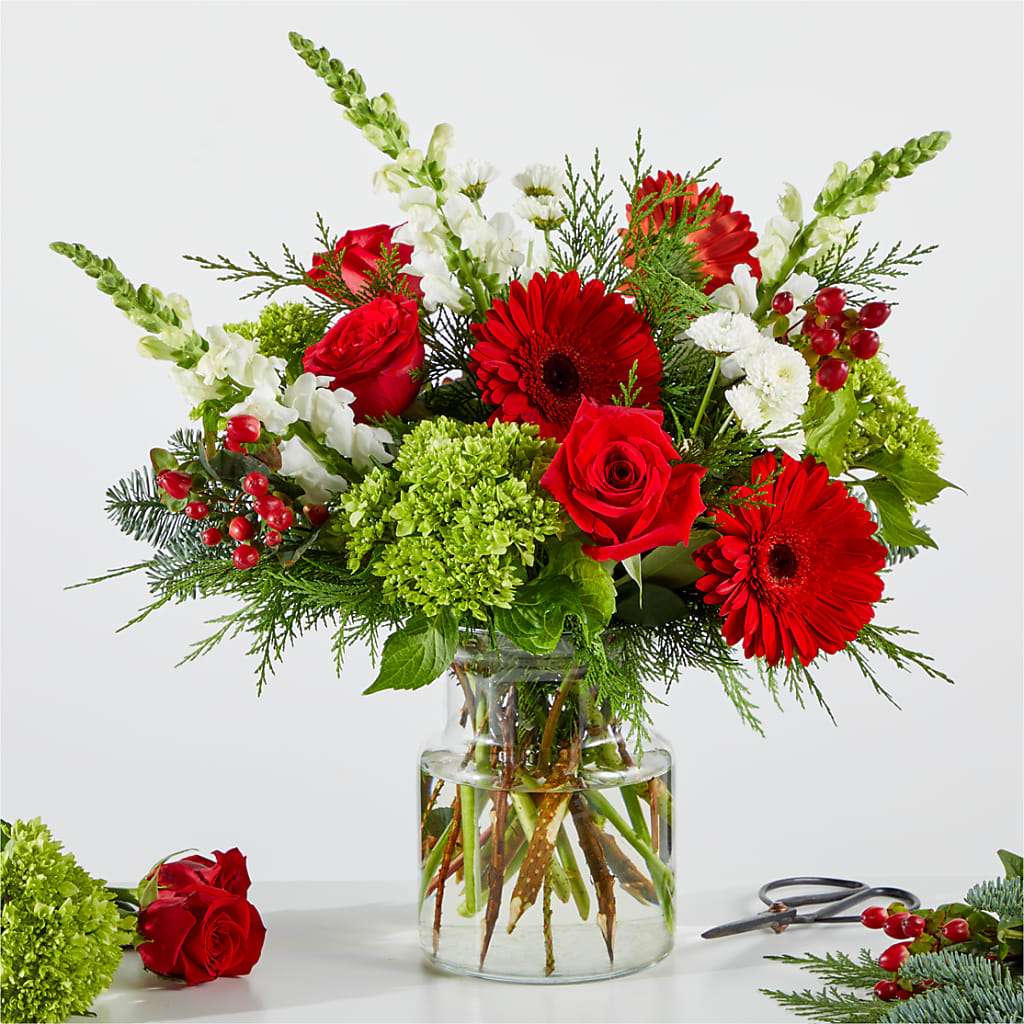 Merry Moment Bouquet – A Florist Original – MILLER'S FLOWERS, Racine WI