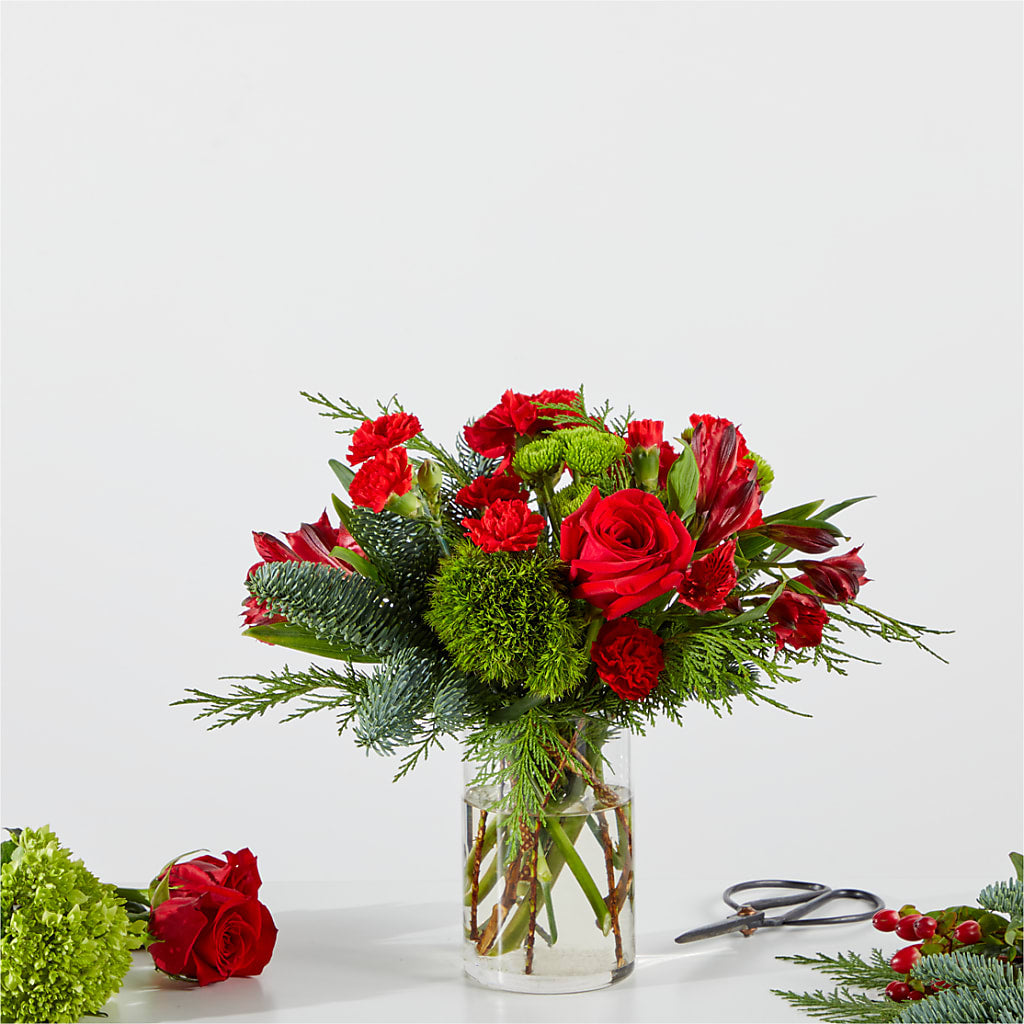 Merry Moment Bouquet – A Florist Original – MILLER'S FLOWERS, Racine WI