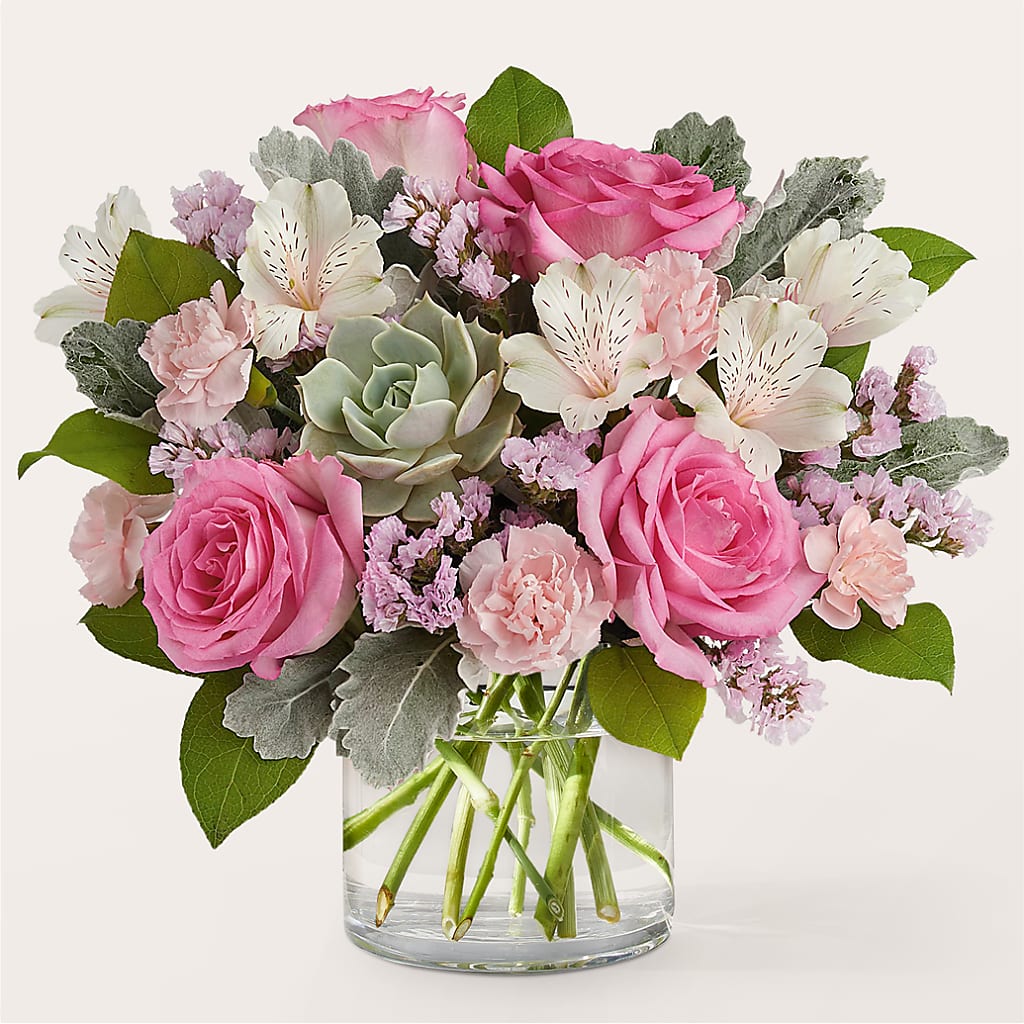 Dusty Rose Bouquet – MILLER'S FLOWERS, Racine WI