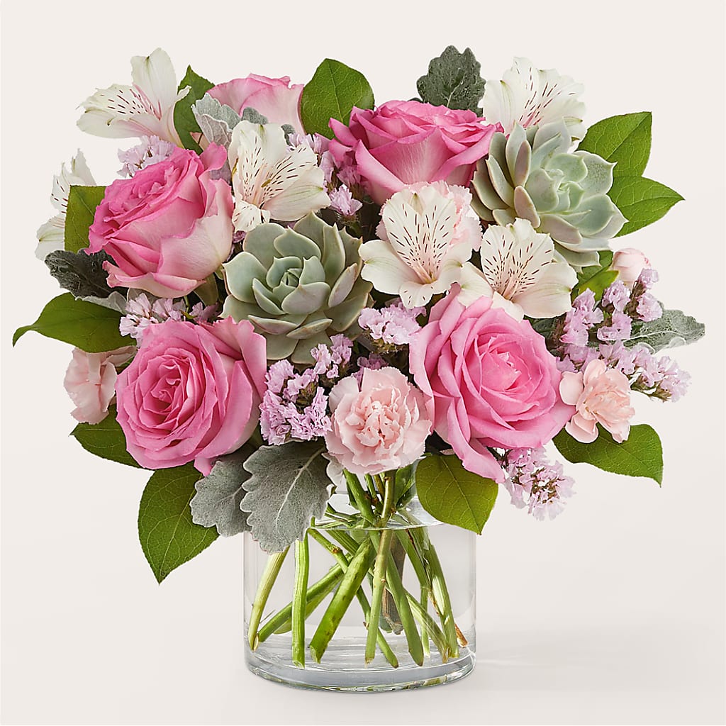 Dusty Rose Bouquet – MILLER'S FLOWERS, Racine WI