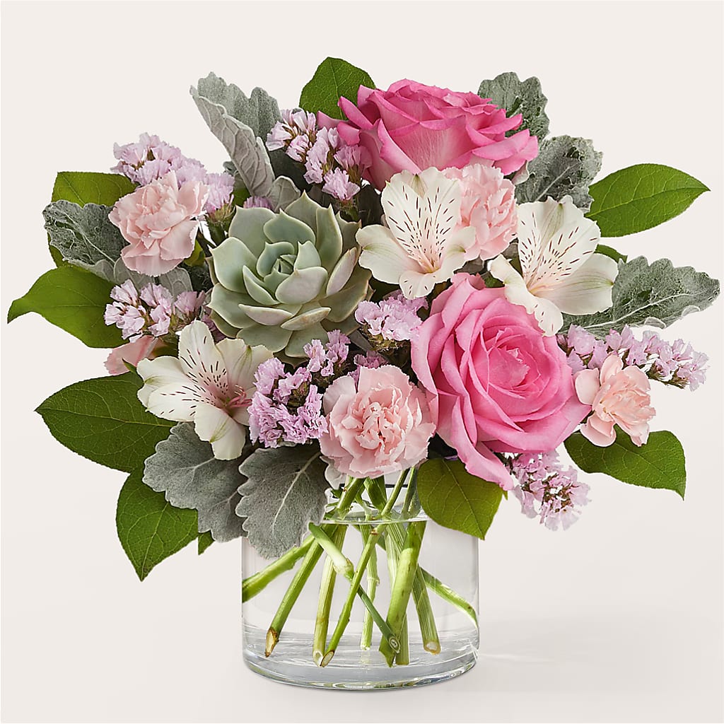 Dusty Rose Bouquet – MILLER'S FLOWERS, Racine WI