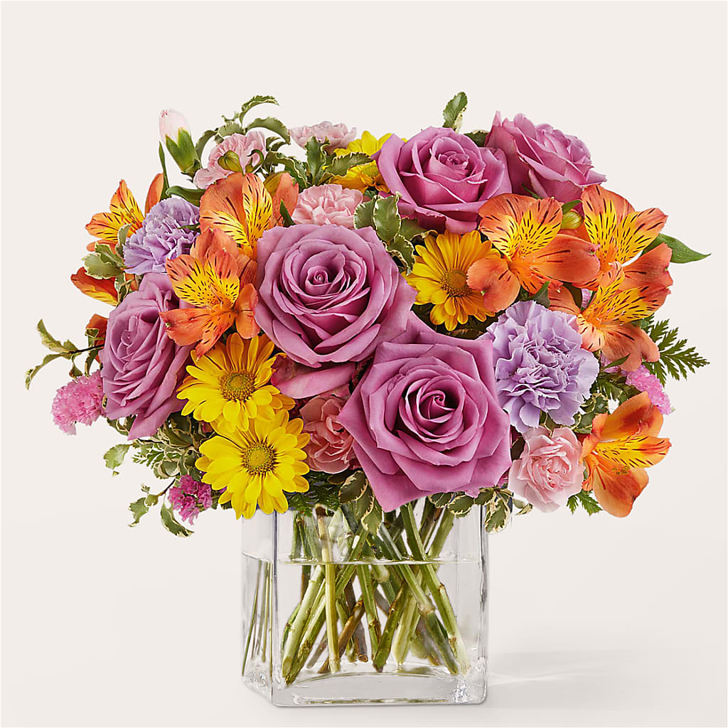 Shades of Happiness Bouquet – MILLER'S FLOWERS, Racine WI