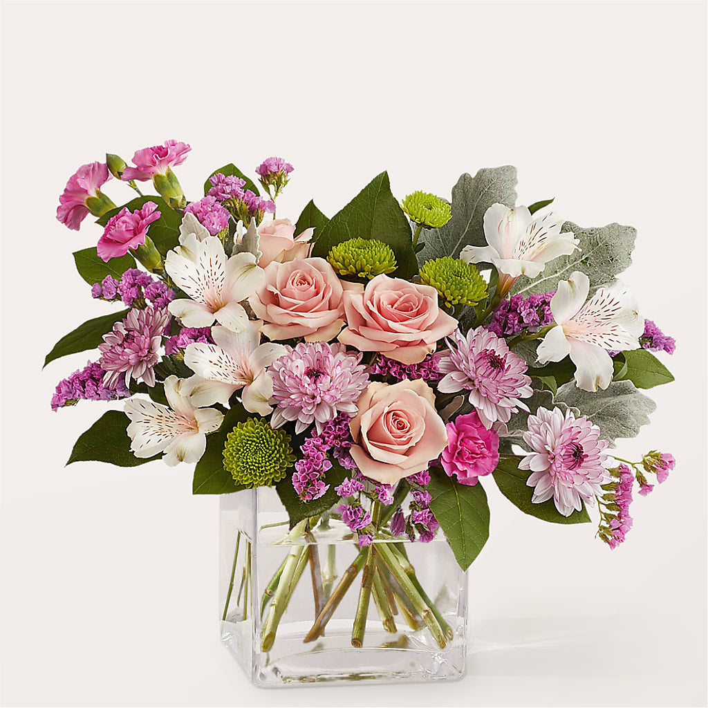 Pink Suede Bouquet – MILLER'S FLOWERS, Racine WI