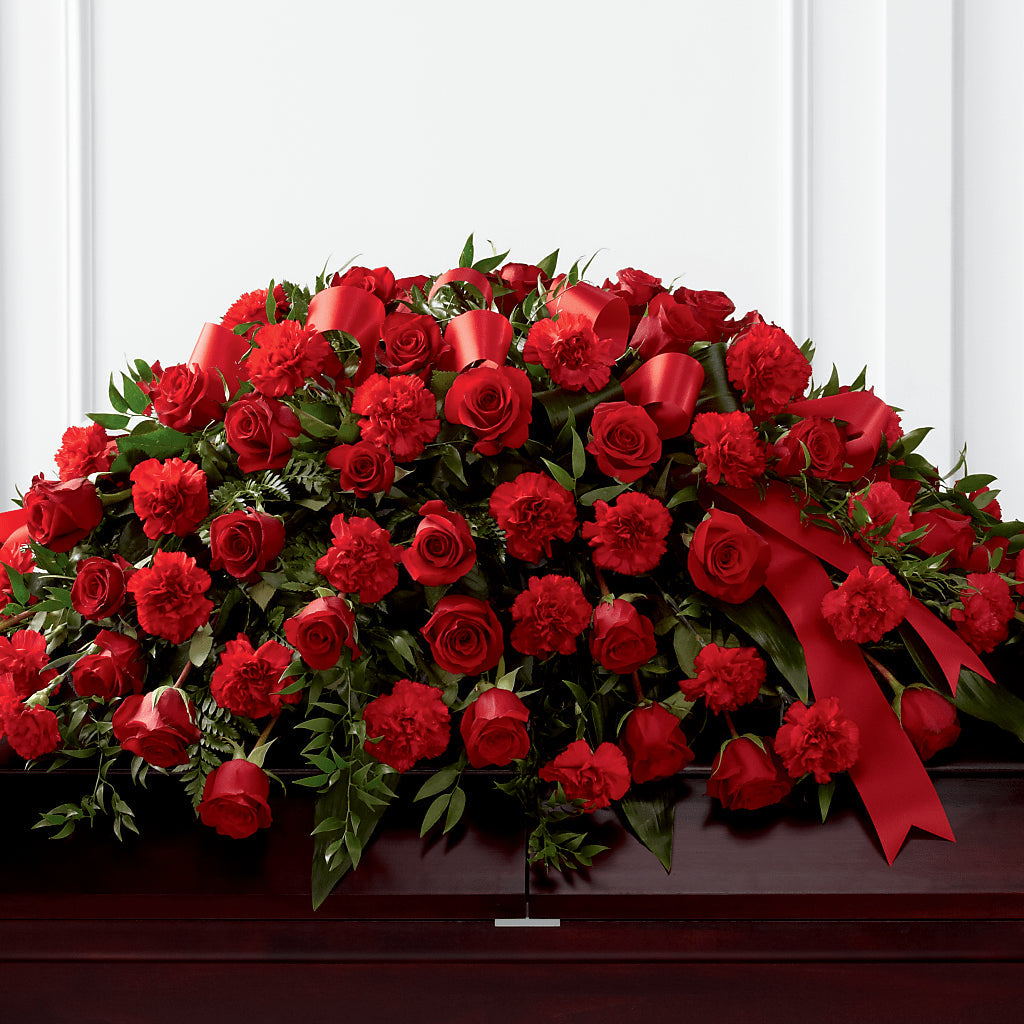 Tribute of Life Casket Spray – MILLER'S FLOWERS, Racine WI