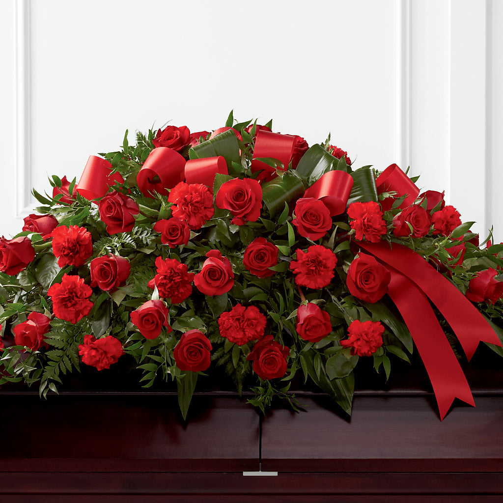 Tribute of Life Casket Spray – MILLER'S FLOWERS, Racine WI
