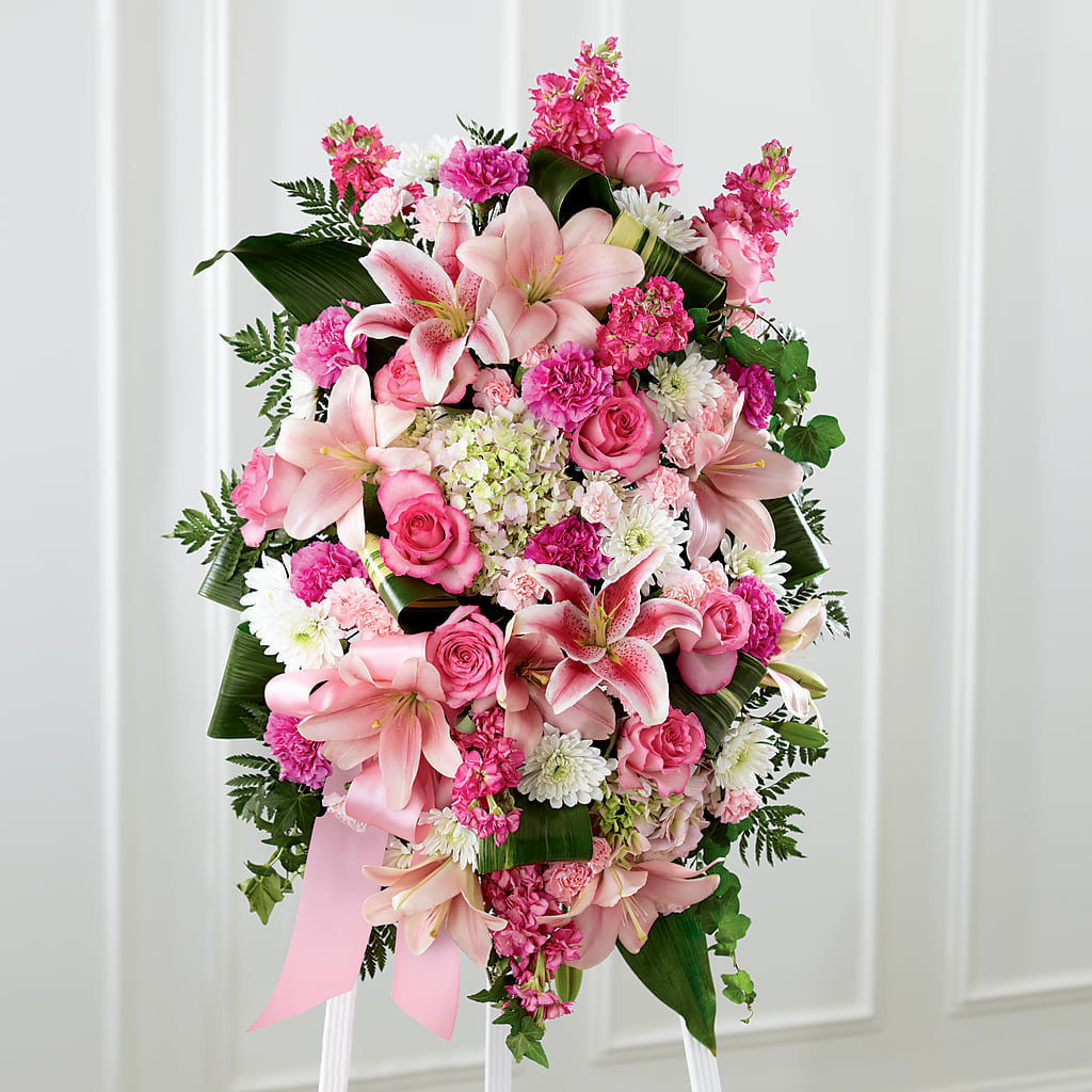 Comforting Standing Spray – MILLER'S FLOWERS, Racine WI