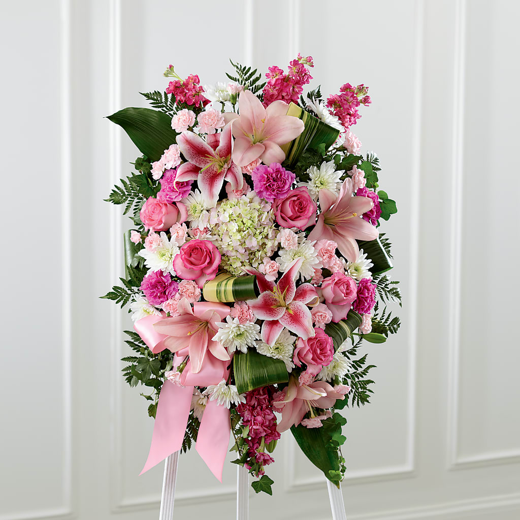 Comforting Standing Spray – MILLER'S FLOWERS, Racine WI