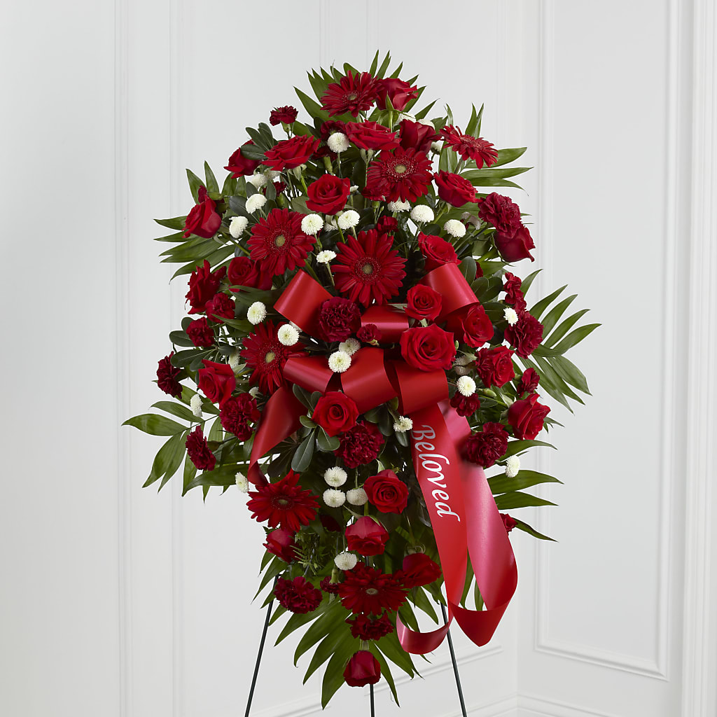 Treasured Memories Standing Spray – MILLER'S FLOWERS, Racine WI