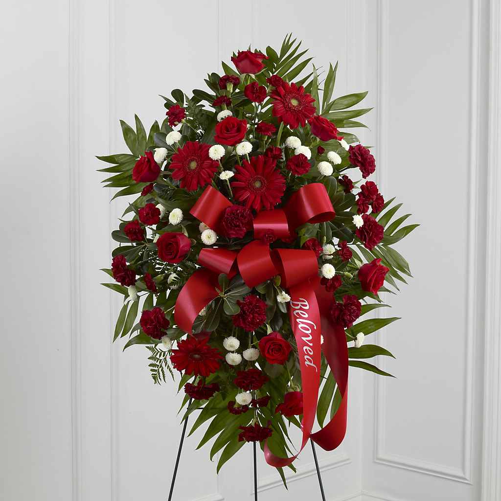 Treasured Memories Standing Spray – MILLER'S FLOWERS, Racine WI