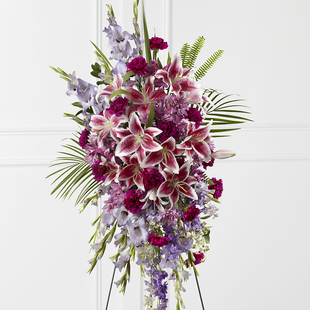 Tender Touch Standing Spray – MILLER'S FLOWERS, Racine WI