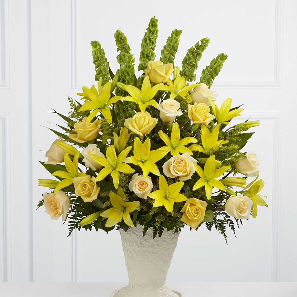 Golden Memories Arrangement – MILLER'S FLOWERS, Racine WI