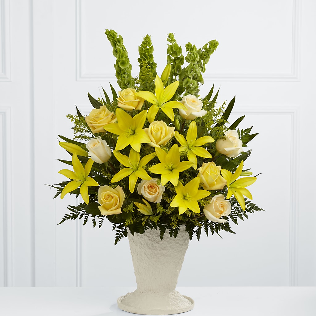 Golden Memories Arrangement – MILLER'S FLOWERS, Racine WI