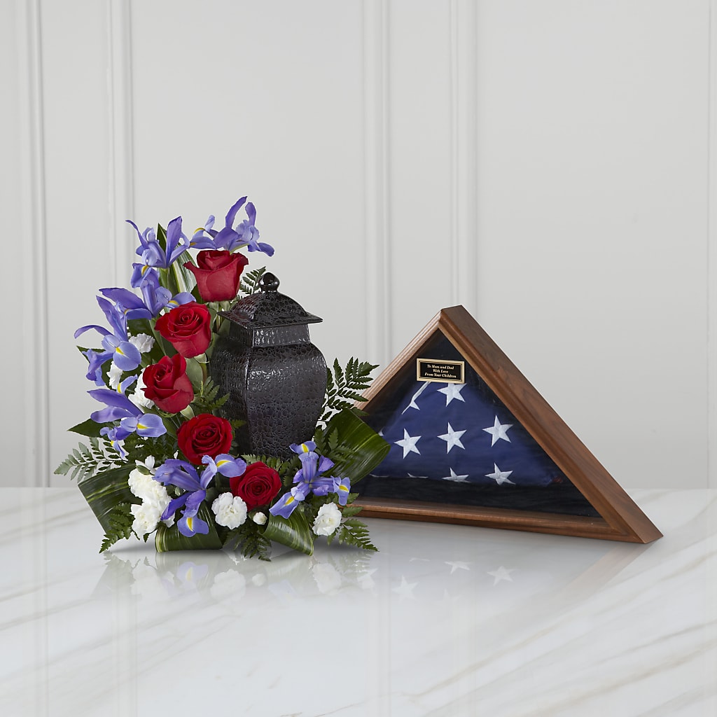 Patriotic Tribute Arrangement – MILLER'S FLOWERS, Racine WI