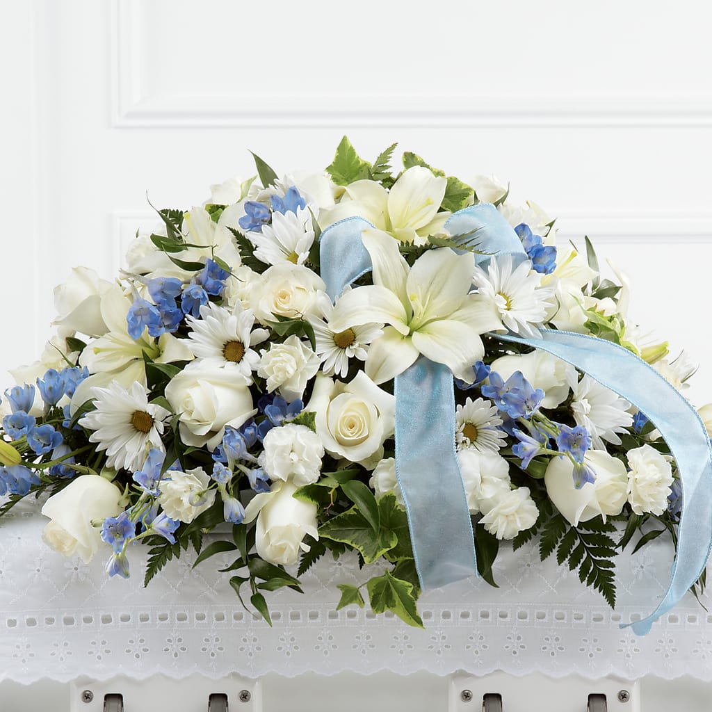 Tender Treasure Casket Spray – MILLER'S FLOWERS, Racine WI