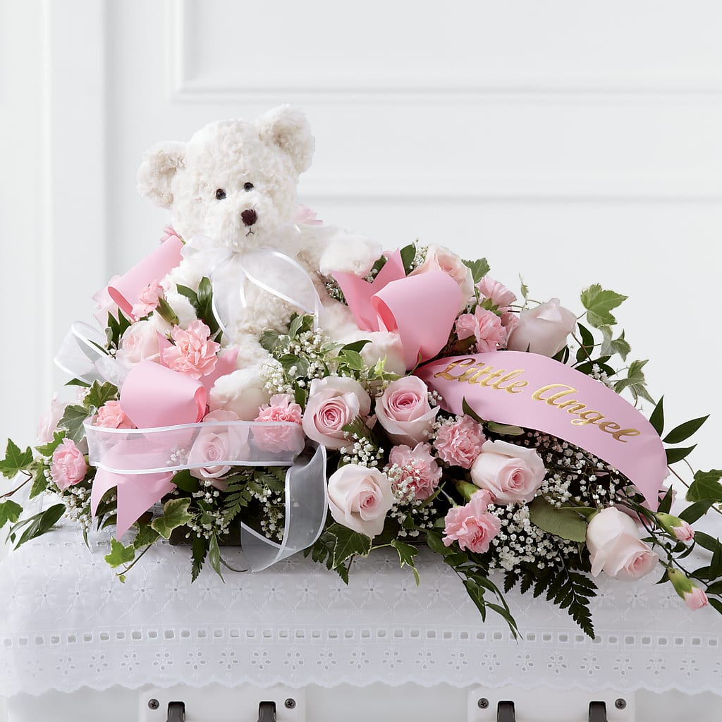 Touch of Sympathy Casket Spray – MILLER'S FLOWERS, Racine WI
