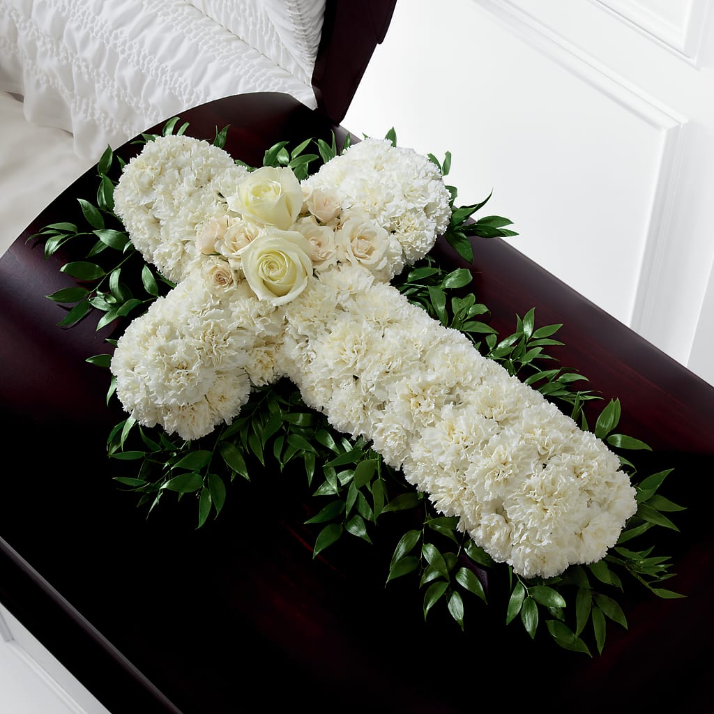 Peaceful Memories Casket Spray (Standard) – MILLER'S FLOWERS, Racine WI