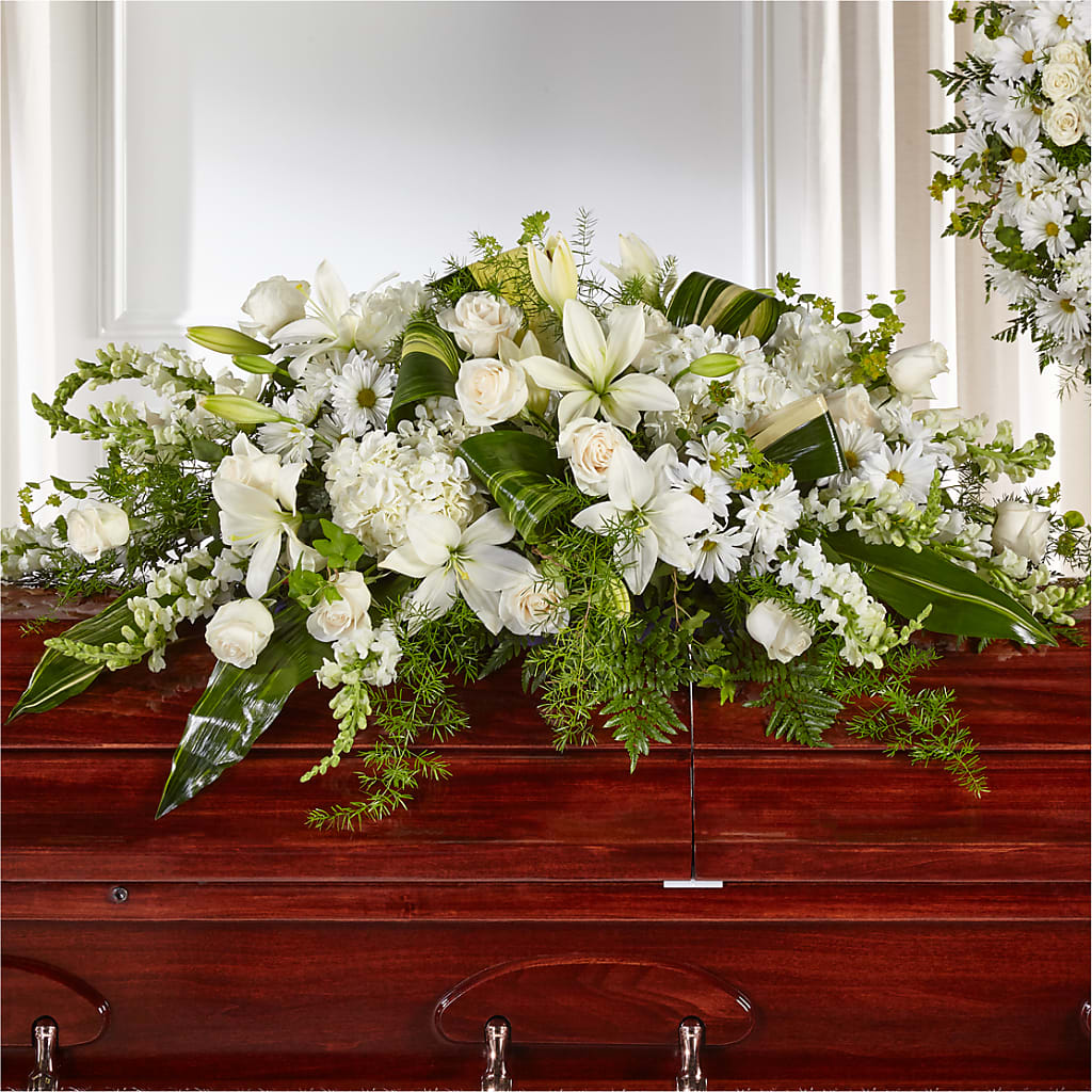 Abundance Casket Spray – MILLER'S FLOWERS, Racine WI