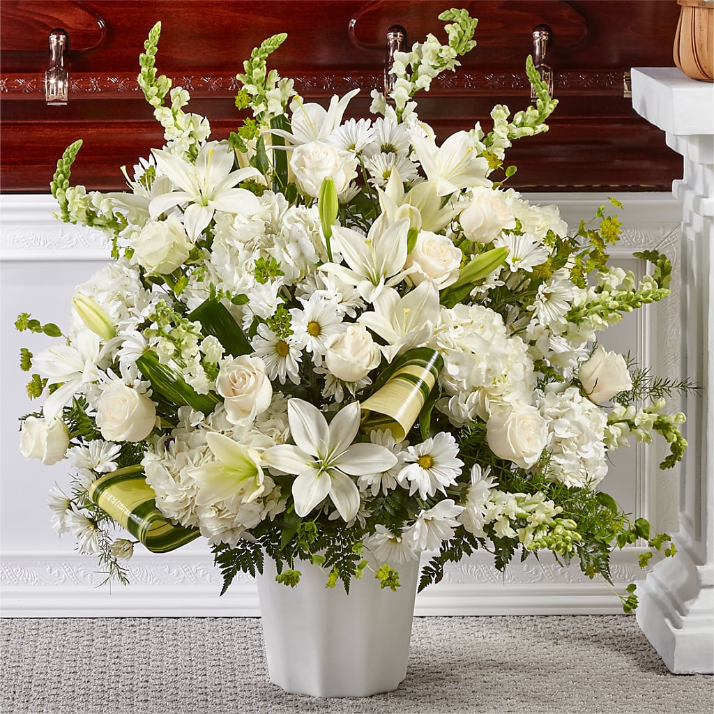 Thoughts of Tranquility Floor Basket – MILLER'S FLOWERS, Racine WI