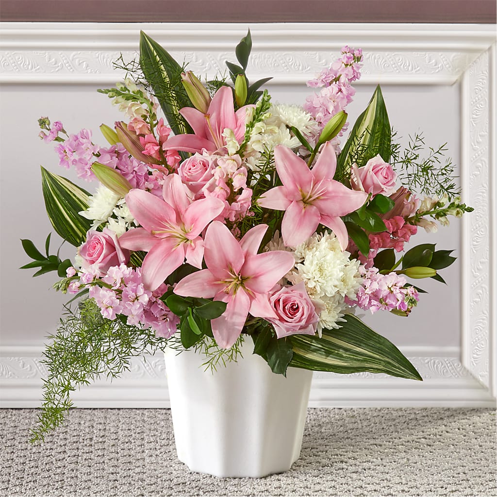 Simply Serene Floor Basket – MILLER'S FLOWERS, Racine WI