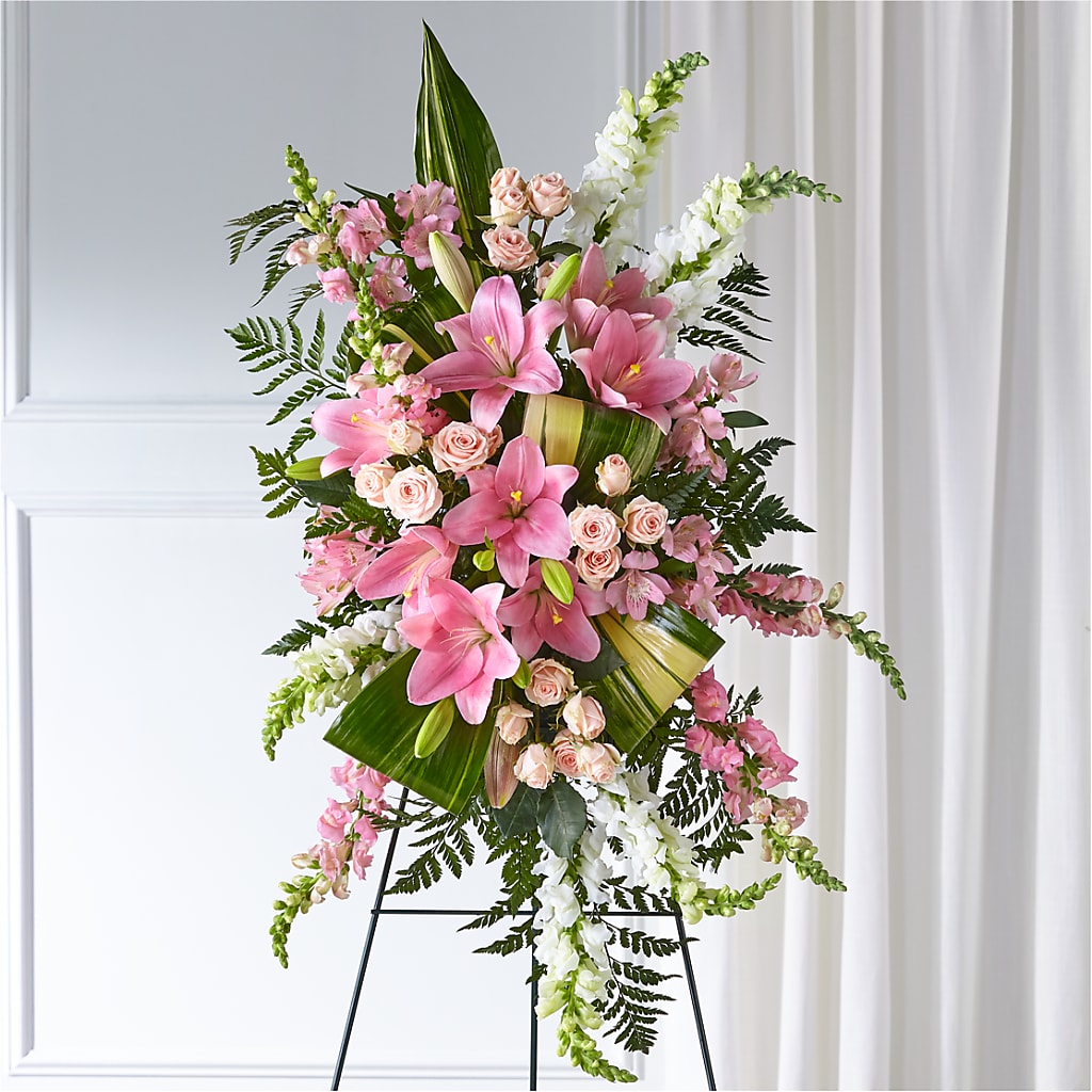 Elegant Embrace Standing Spray – MILLER'S FLOWERS, Racine WI