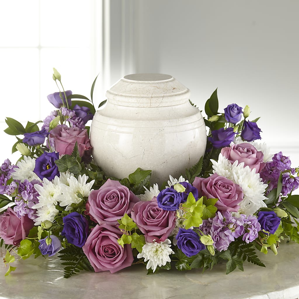 Blooming Sympathy Cremation Adornment – MILLER'S FLOWERS, Racine WI