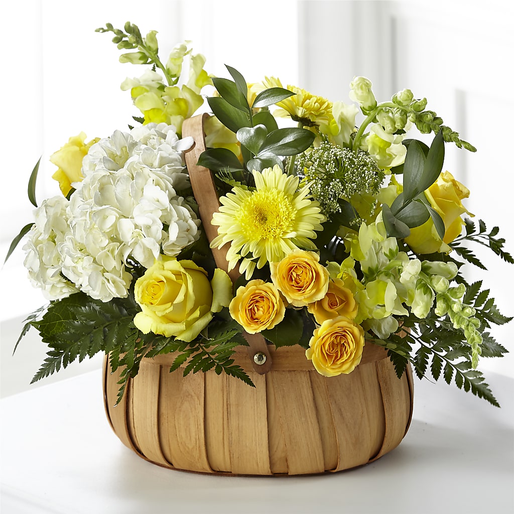 Rustic Remembrance Basket – MILLER'S FLOWERS, Racine WI