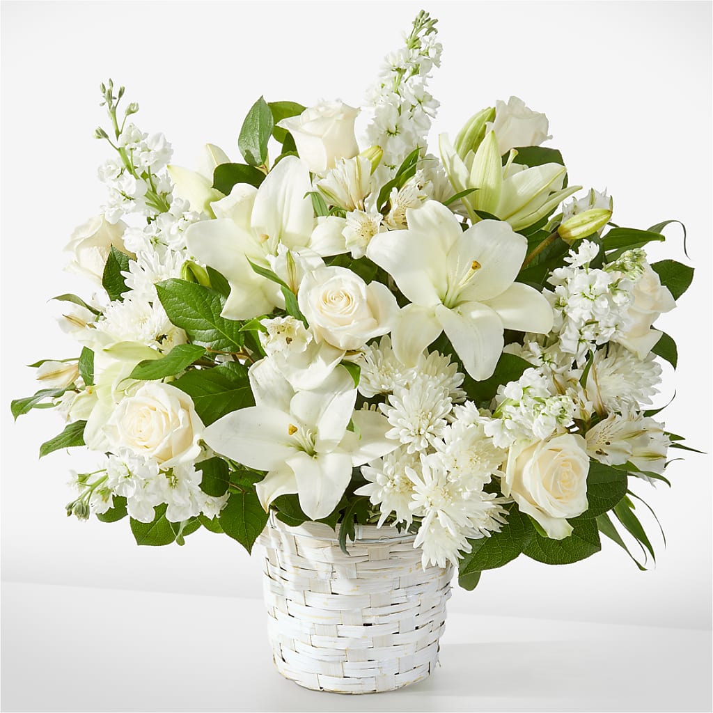 Peaceful Reflections Arrangement – MILLER'S FLOWERS, Racine WI