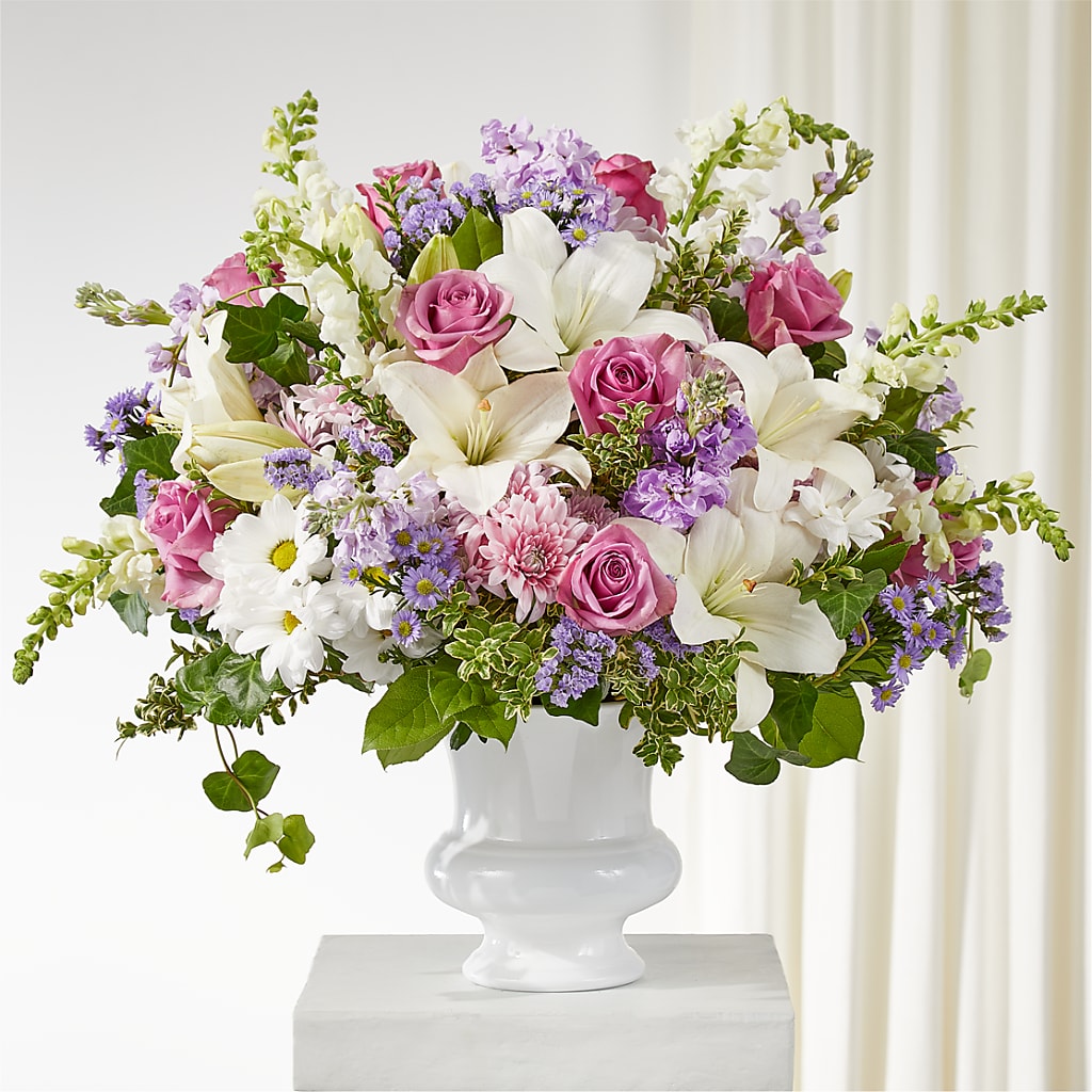 Remarkable Life Urn Arrangement – MILLER'S FLOWERS, Racine WI