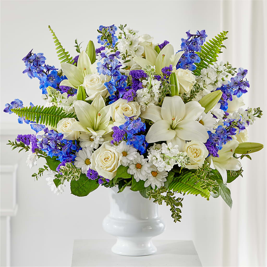 Expressions of Hope Urn Arrangement – MILLER'S FLOWERS, Racine WI