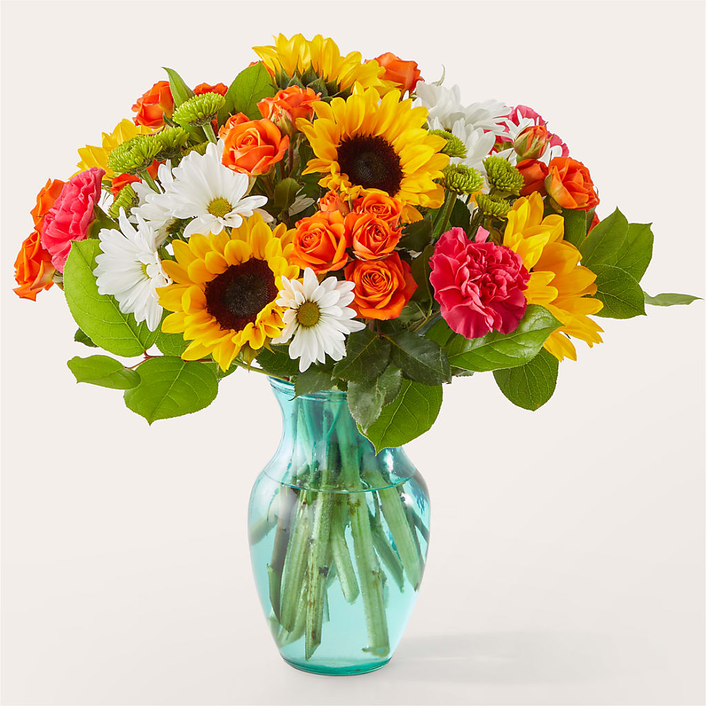 Sun-drenched Blooms Bouquet – MILLER'S FLOWERS, Racine WI