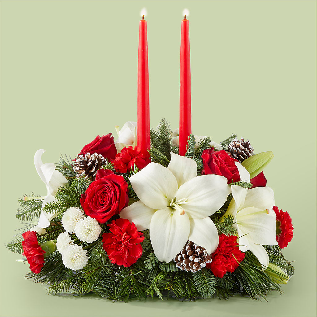 Seasonal Festivities Centerpiece – MILLER'S FLOWERS, Racine WI