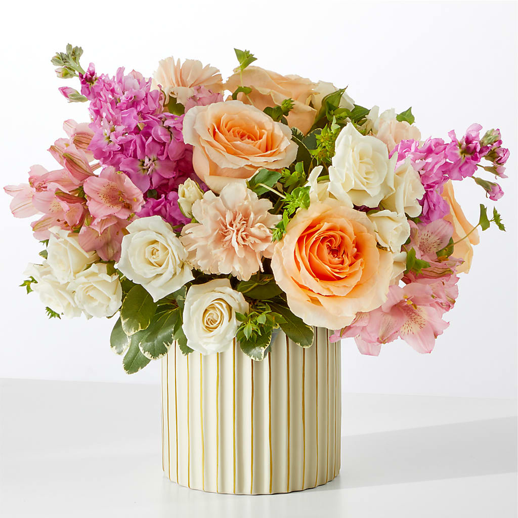 Paradise Bouquet with Ivory Vase – MILLER'S FLOWERS, Racine WI