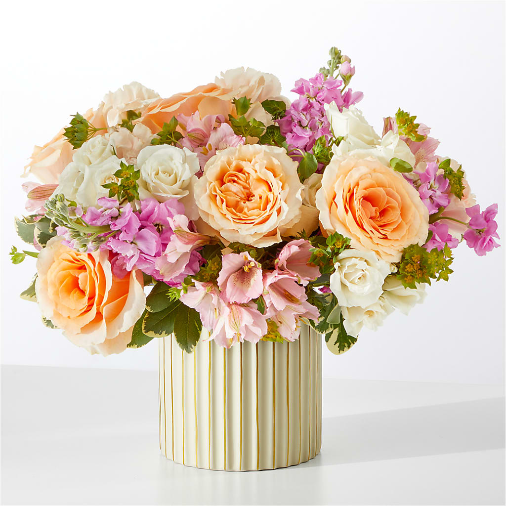 Paradise Bouquet with Ivory Vase – MILLER'S FLOWERS, Racine WI