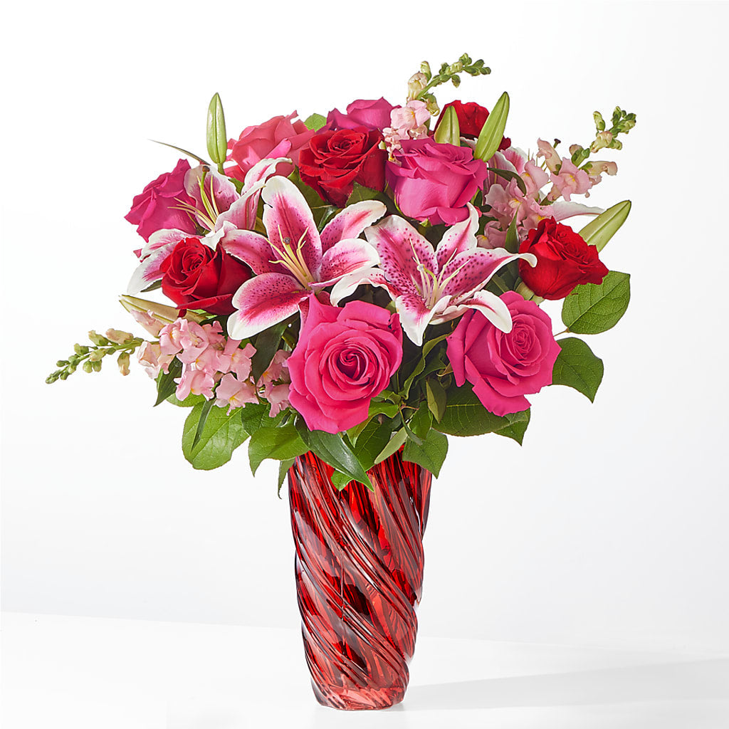 Always You Bouquet with Luxe Swirl Vase – MILLER'S FLOWERS, Racine WI