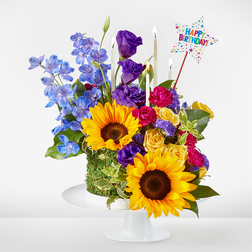 Star of the Day Floral Cake – MILLER'S FLOWERS, Racine WI