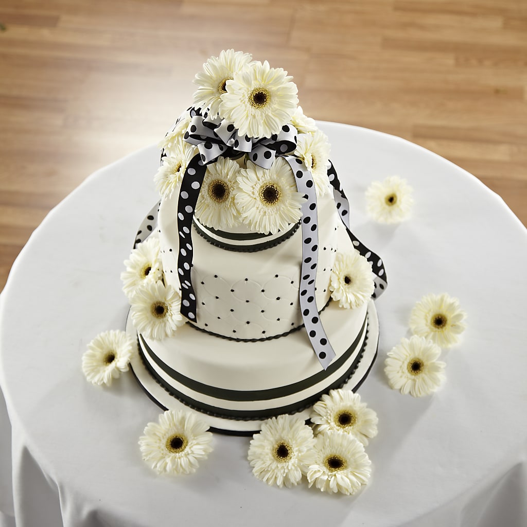 Simple Sophistication Cake Décor – MILLER'S FLOWERS, Racine WI