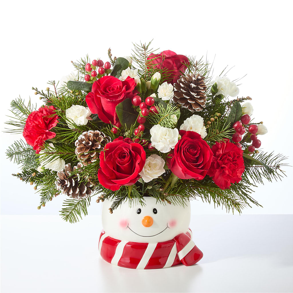 Jolly Snowman Bouquet – MILLER'S FLOWERS, Racine WI