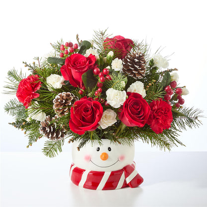 Jolly Snowman Bouquet – MILLER'S FLOWERS, Racine WI
