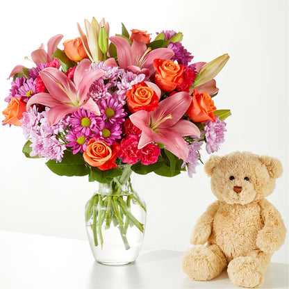 One and Only Bouquet and Bear Bundle – MILLER'S FLOWERS, Racine WI