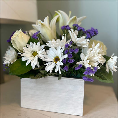 Beyond Blue Box Bouquet – MILLER'S FLOWERS, Racine WI