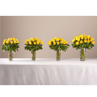 Long Stem Yellow Rose Bouquet – MILLER'S FLOWERS, Racine WI