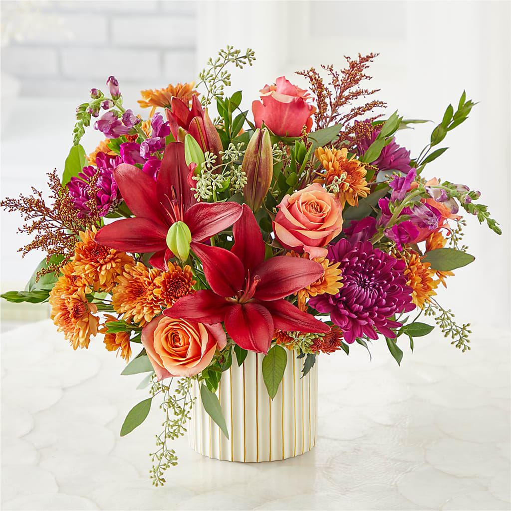 Burgundy Landscape Bouquet – MILLER'S FLOWERS, Racine WI