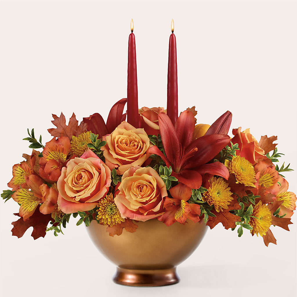 Harvest Table Centerpiece – MILLER'S FLOWERS, Racine WI