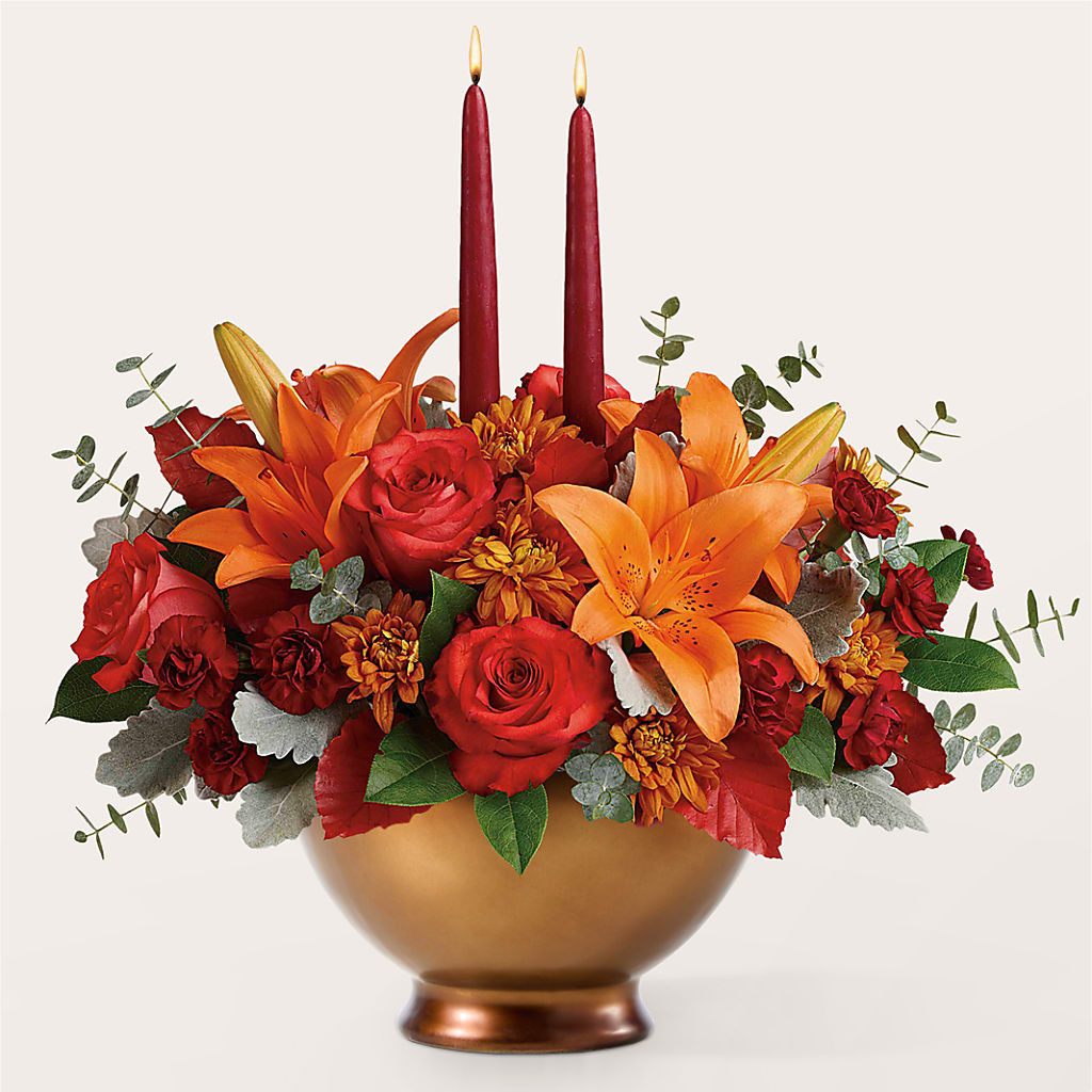 Fruits of Fall Centerpiece – MILLER'S FLOWERS, Racine WI