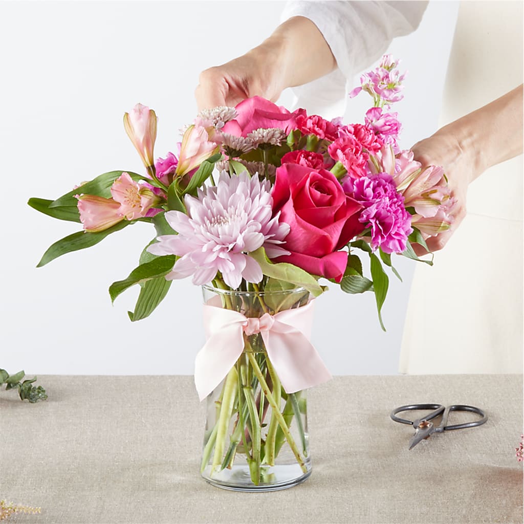 Pink Ribbon - A Florist Original – MILLER'S FLOWERS, Racine WI